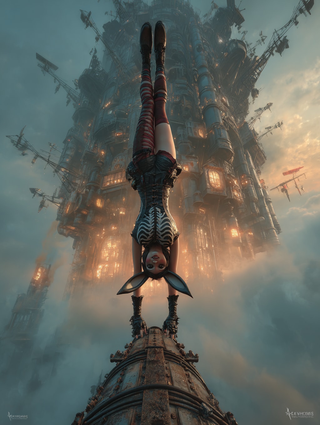 デスバニーの逆立ち