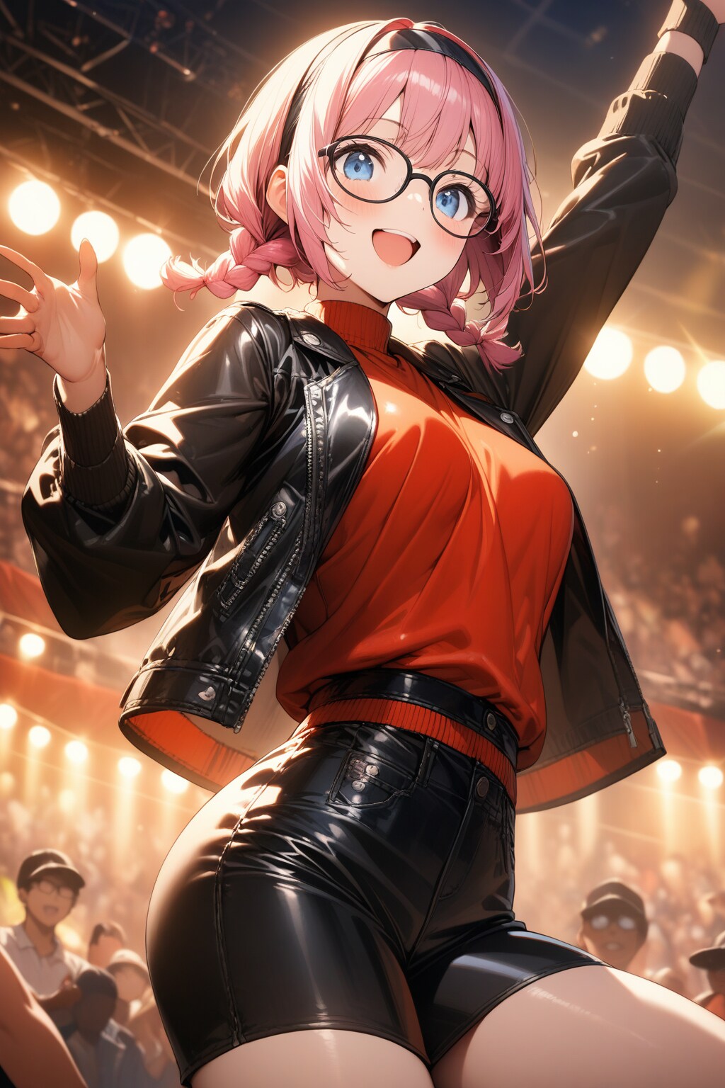 眼鏡三つ編みダンス