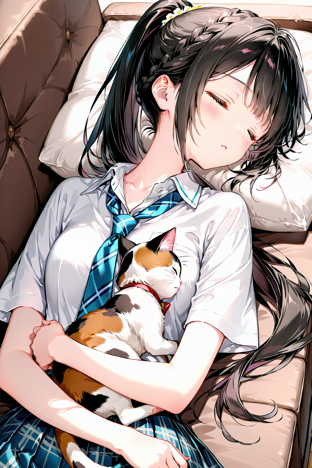 猫と少女(QILIN)(7) | の人気AIイラスト・グラビア