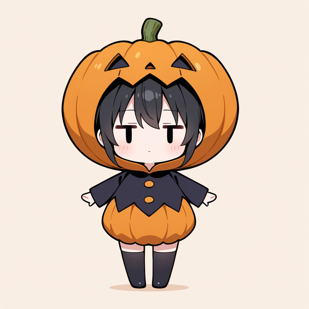 着ぐるみ着せ替え（ジャックオーランタン）