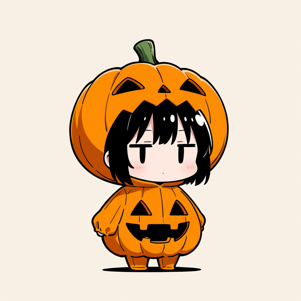 着ぐるみ着せ替え（ジャックオーランタン）