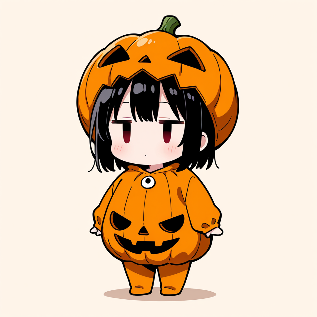 着ぐるみ着せ替え（ジャックオーランタン）