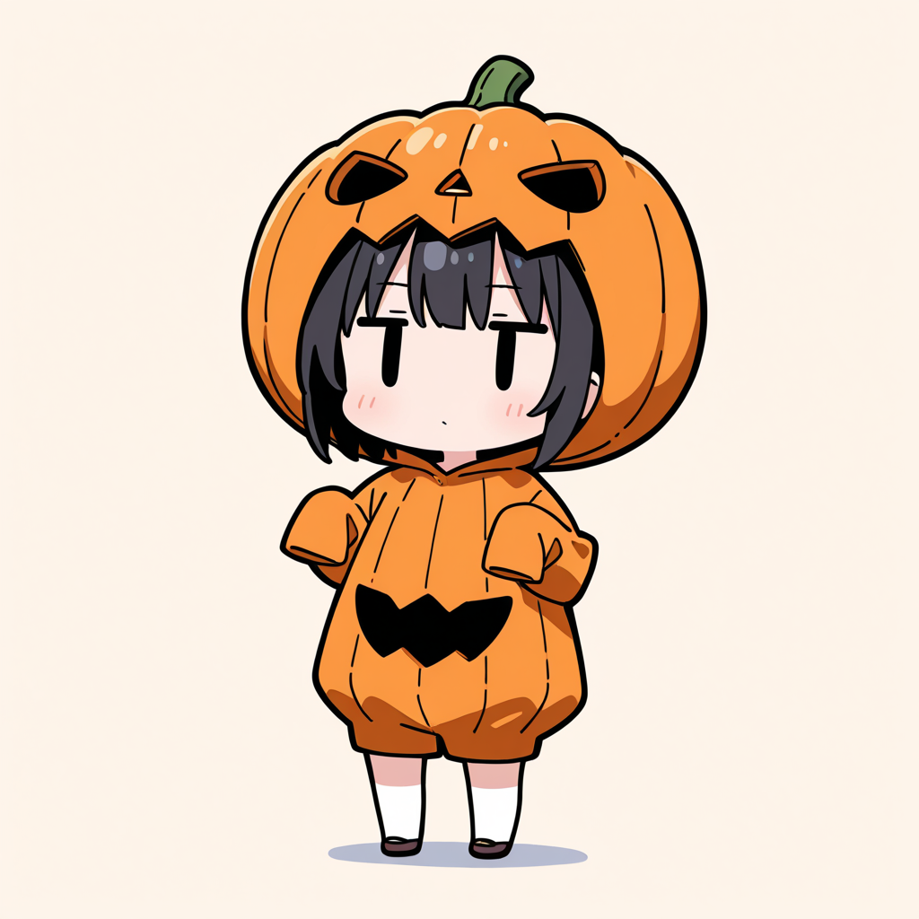 着ぐるみ着せ替え（ジャックオーランタン）