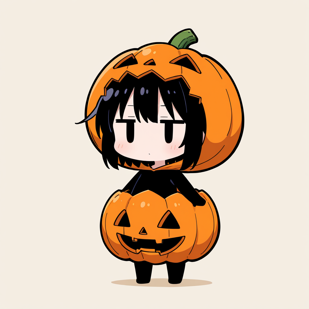 着ぐるみ着せ替え（ジャックオーランタン）