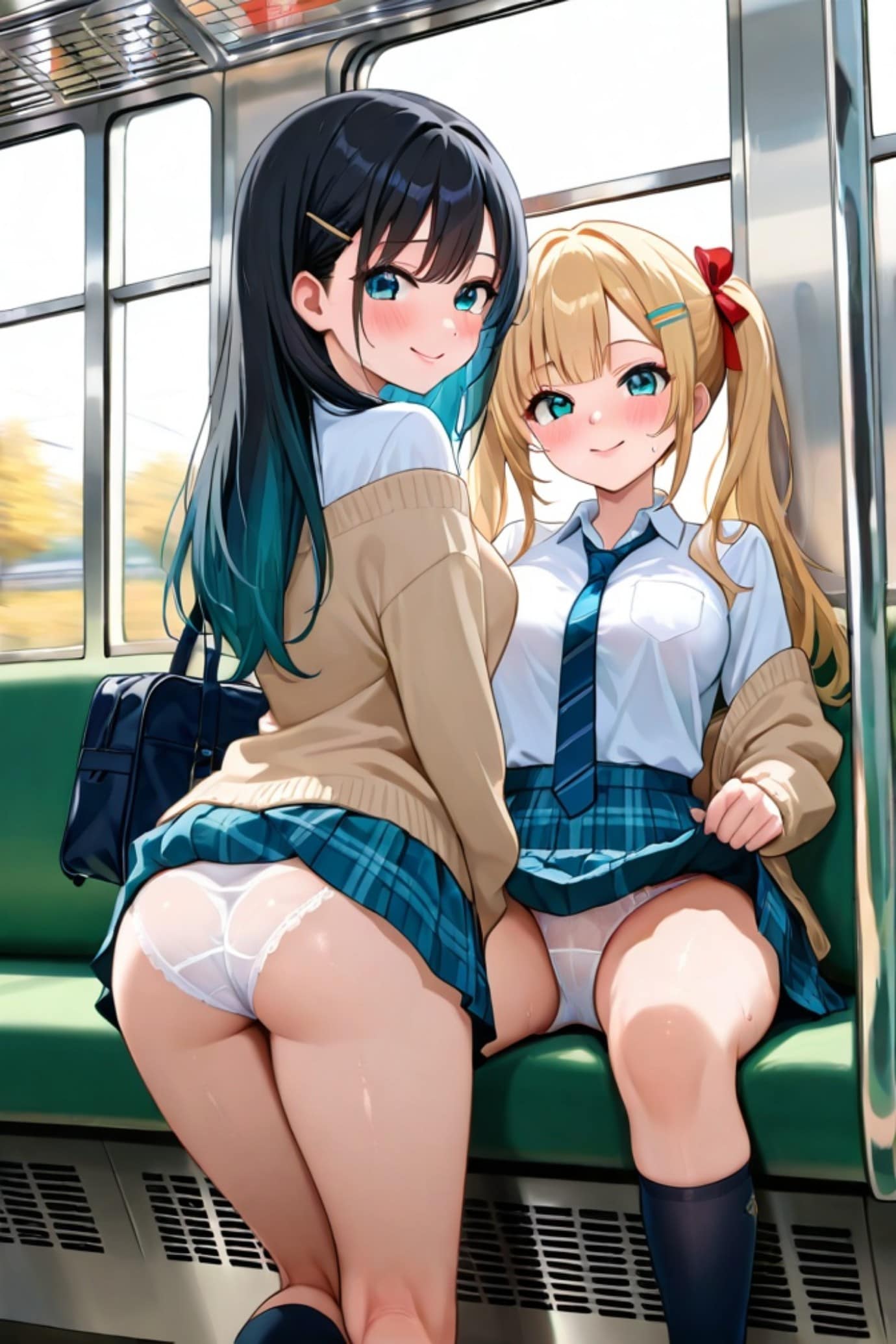 パン見せちゃん達