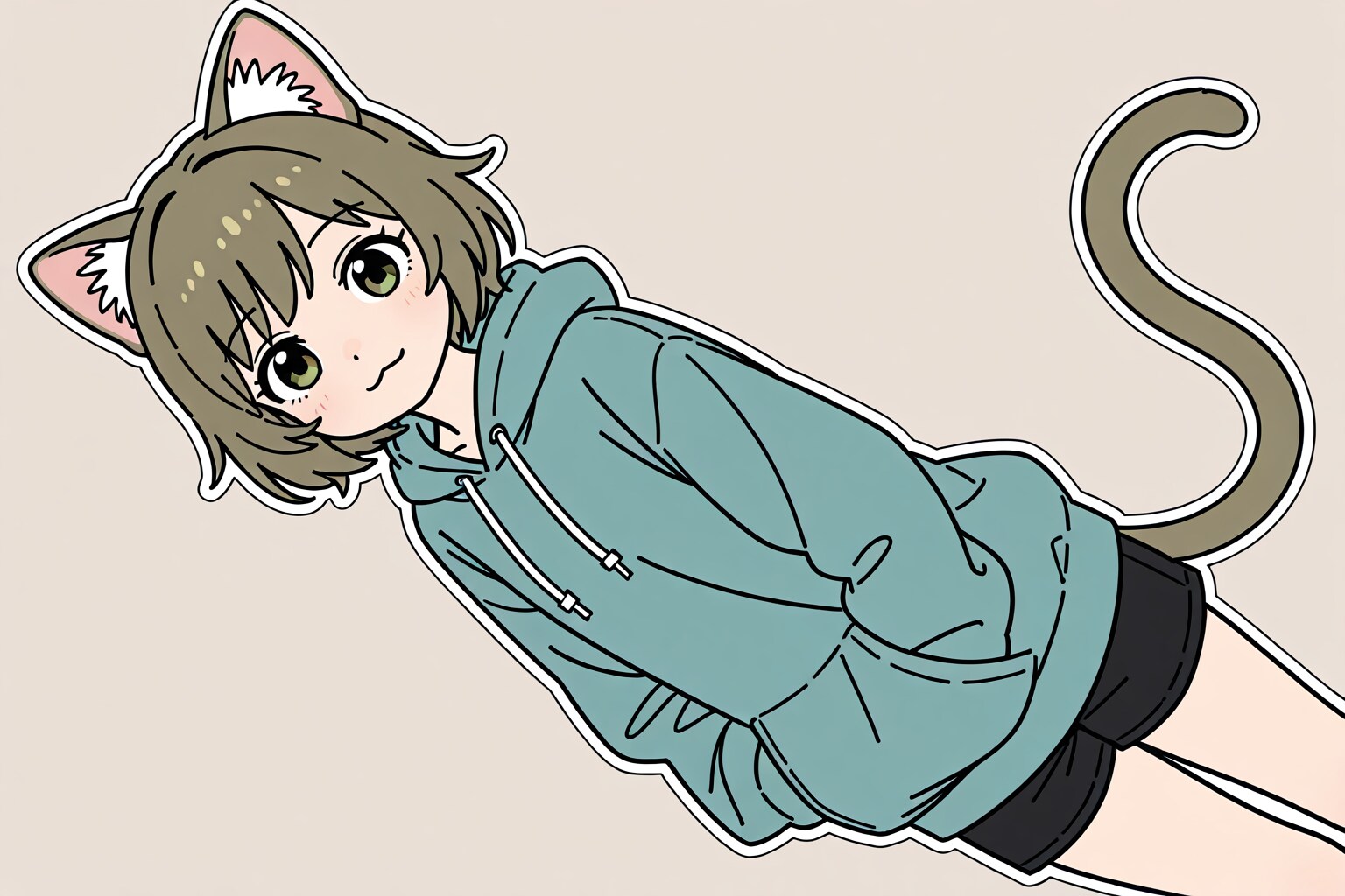短パンパーカー🐱
