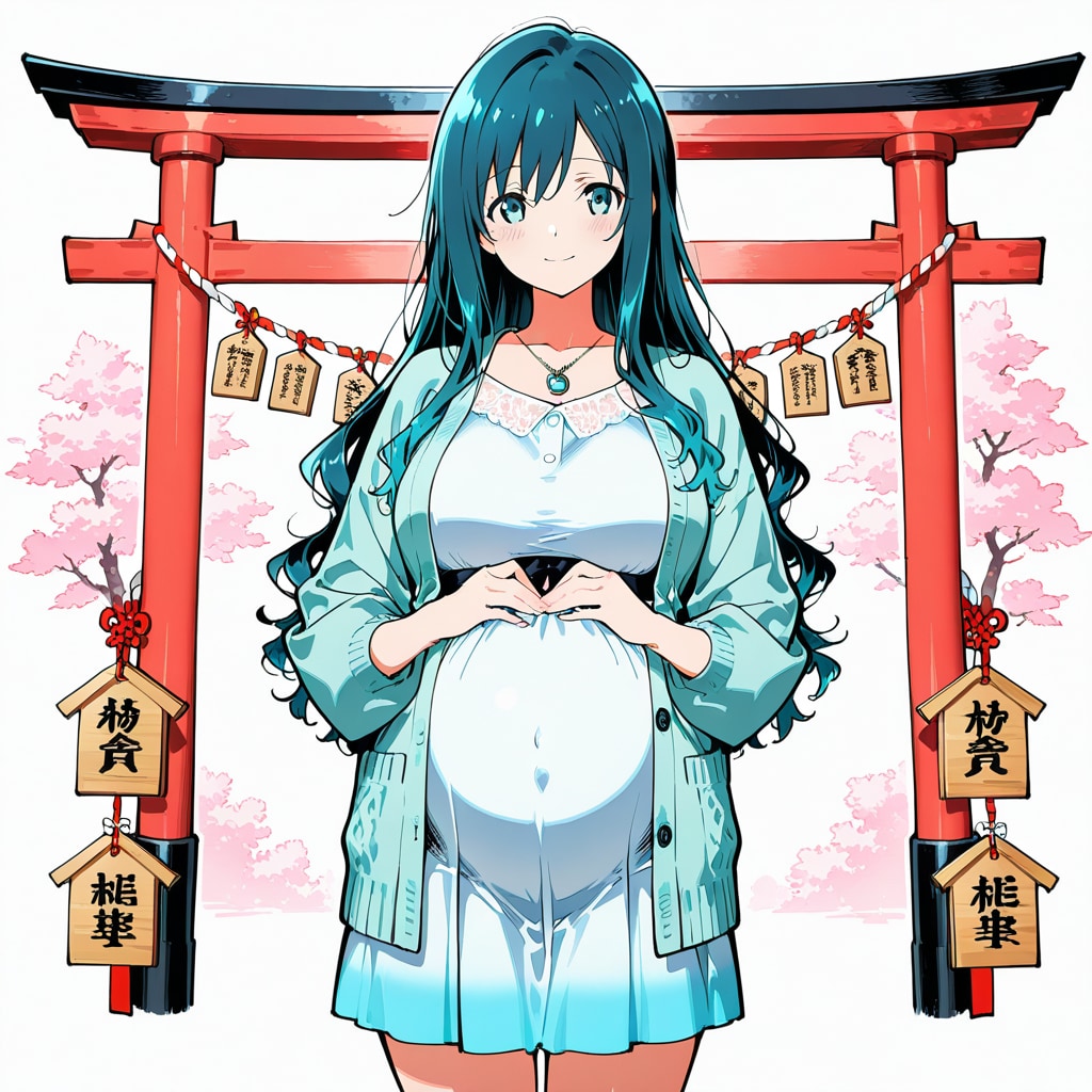 静かな朝の安産祈願 | の人気AIイラスト・グラビア