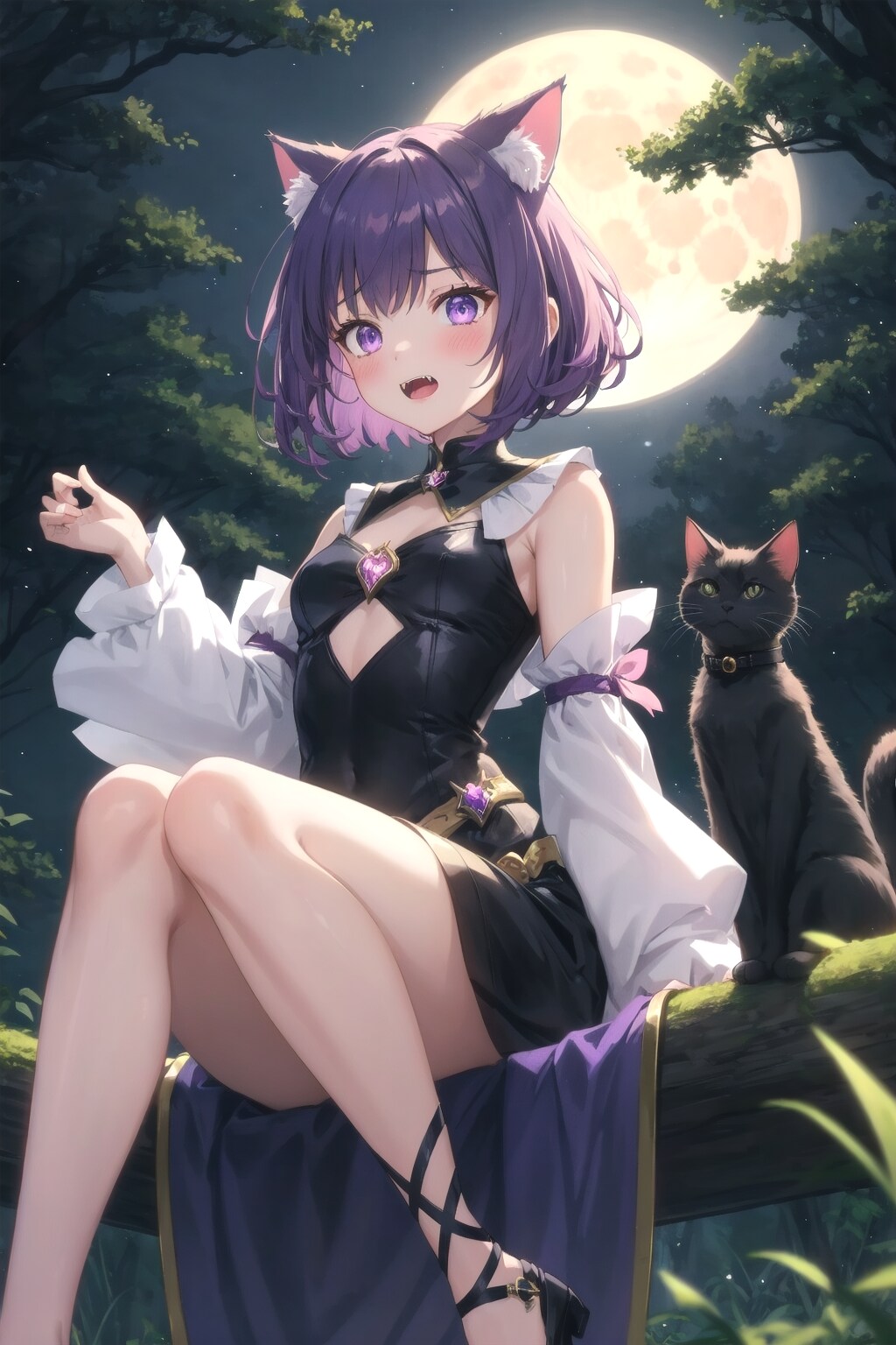 月夜の魔法少女。