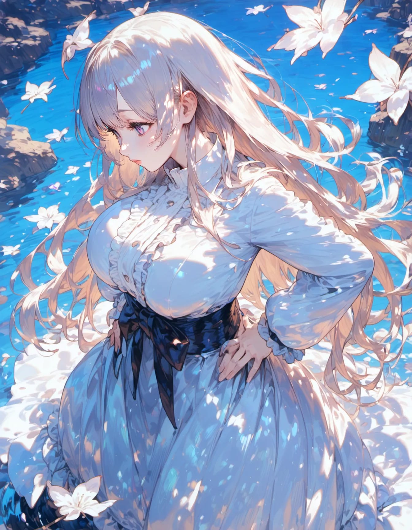 Echoes of the River Lily | の人気AIイラスト・グラビア