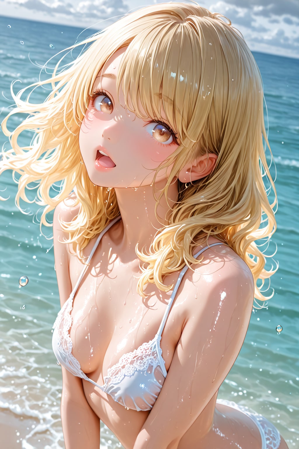 ずぶ濡れグラビア撮影 九条心愛ちゃん