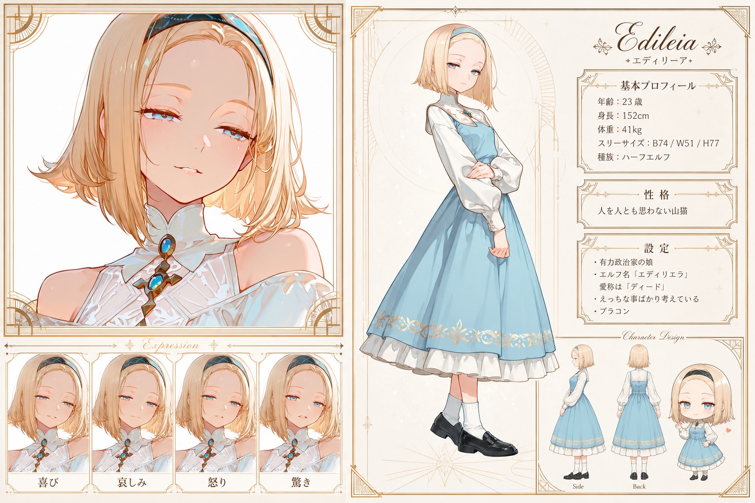 メスガキちゃんキャラクターシート