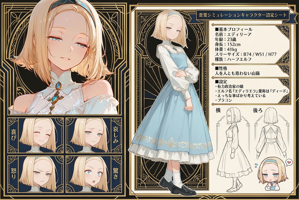 メスガキちゃんキャラクターシート