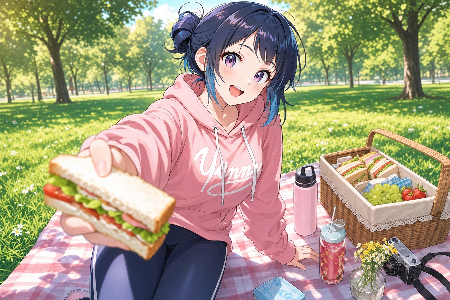 ピクニックしちゃう女子