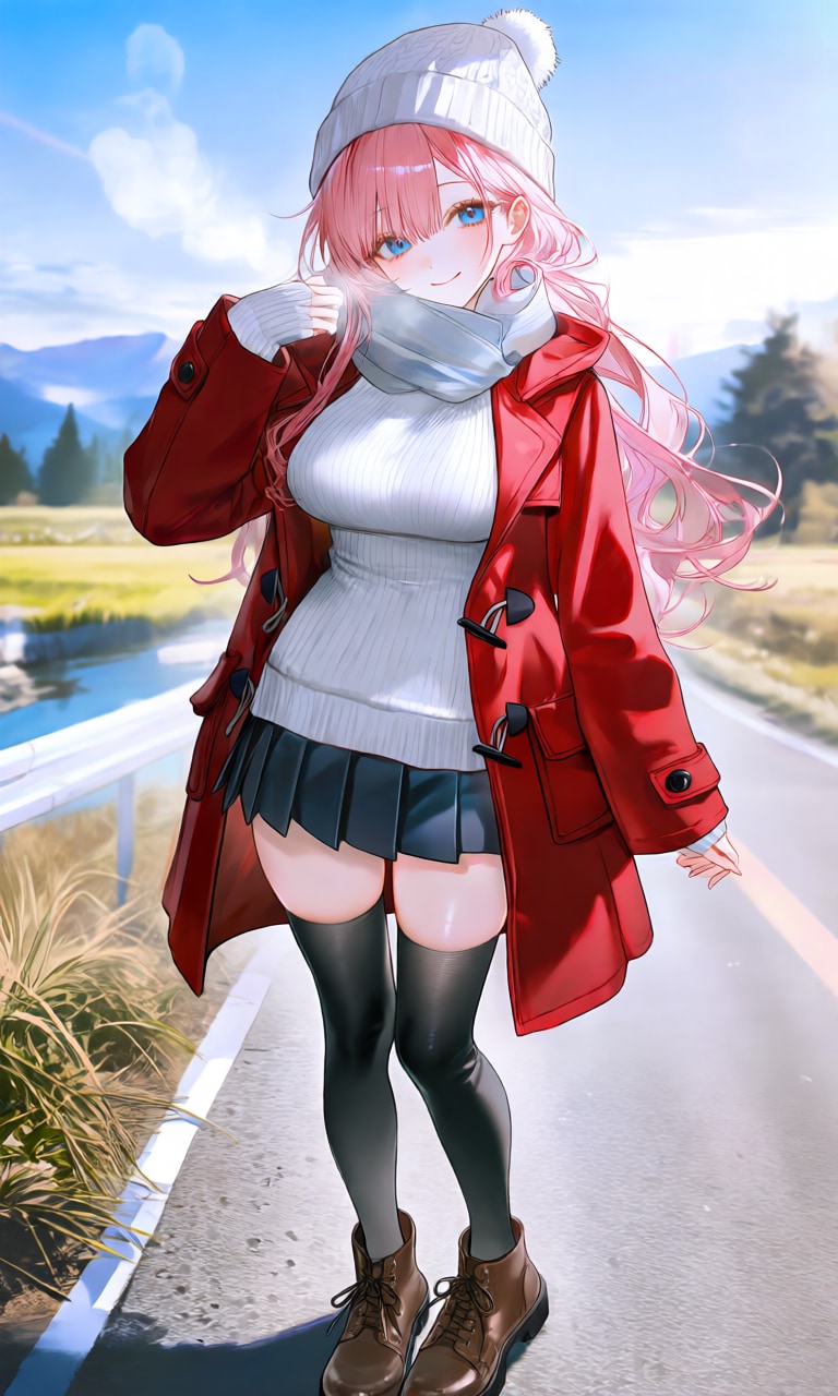 暑い夏こそ、冬コーデ