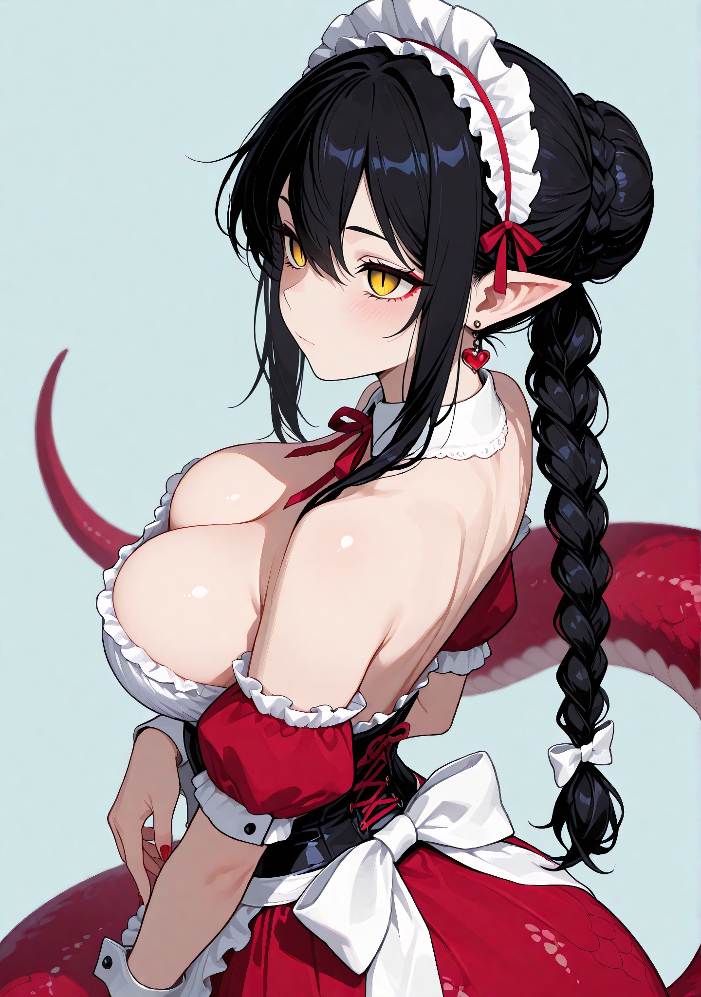 脱衣するルビー