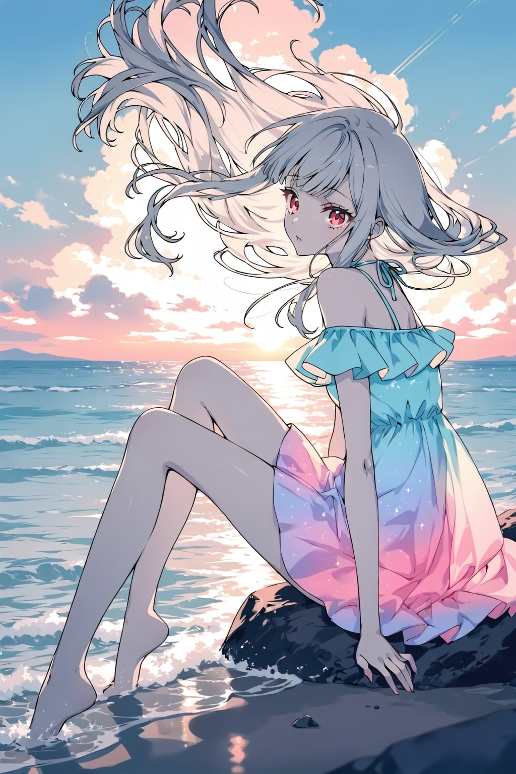 日が沈むよっ！