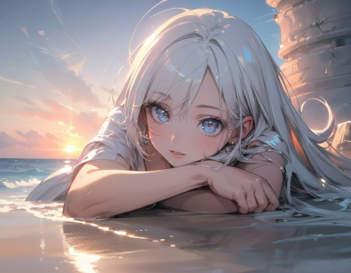 誰もいない海 | の人気AIイラスト・グラビア