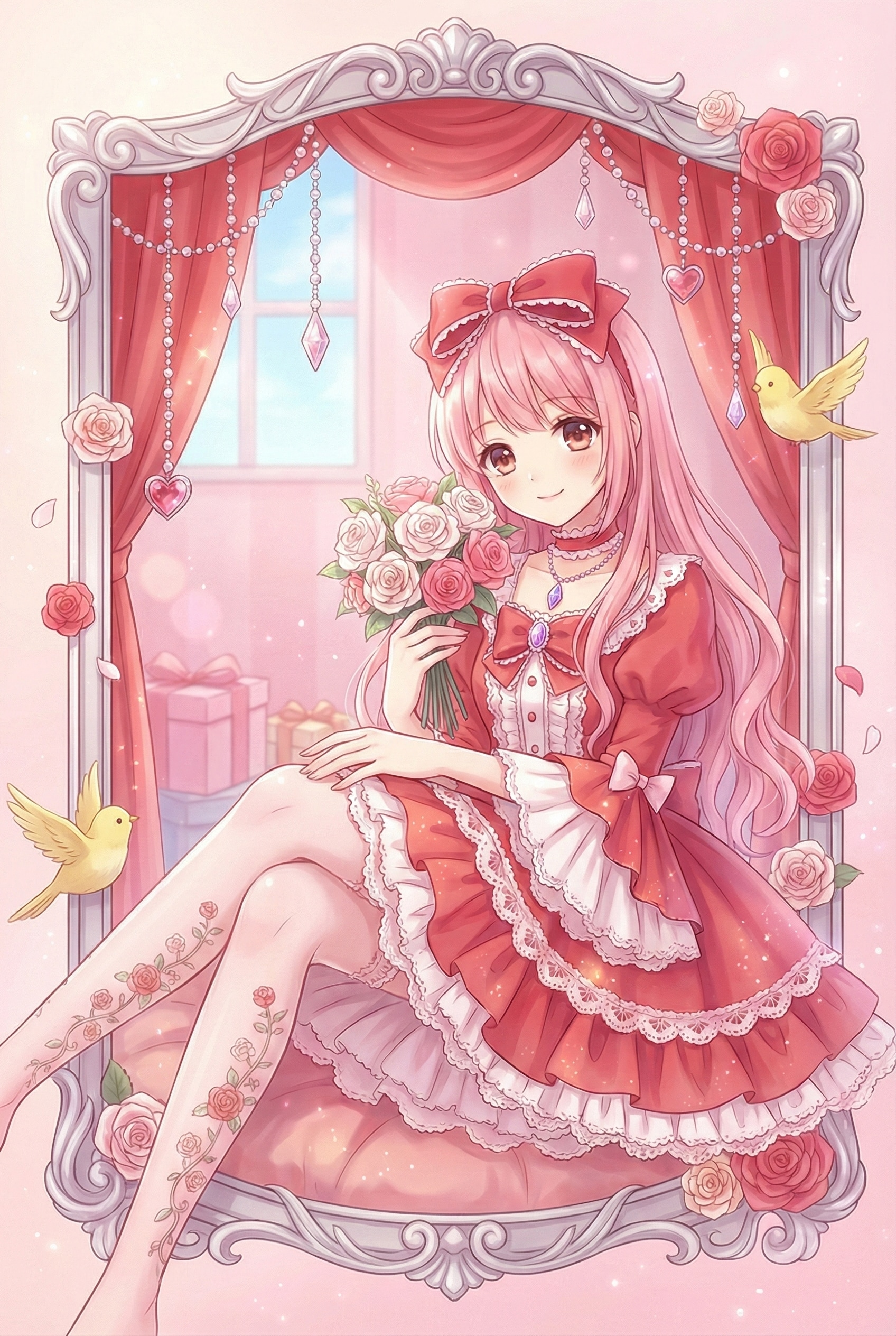 緋花華宴の姫君 | の人気AIイラスト・グラビア