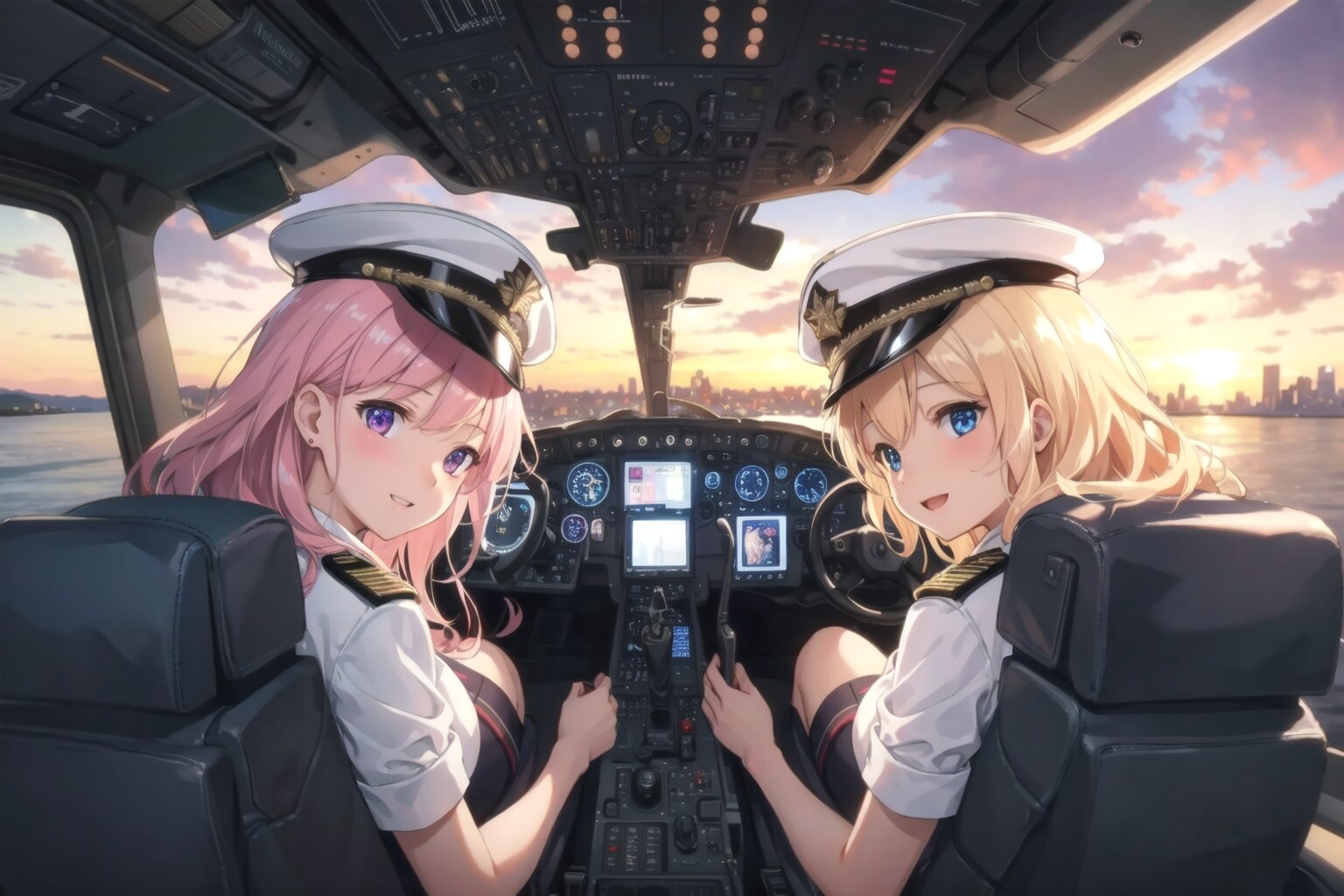当機は間もなくJFK空港へ着陸します