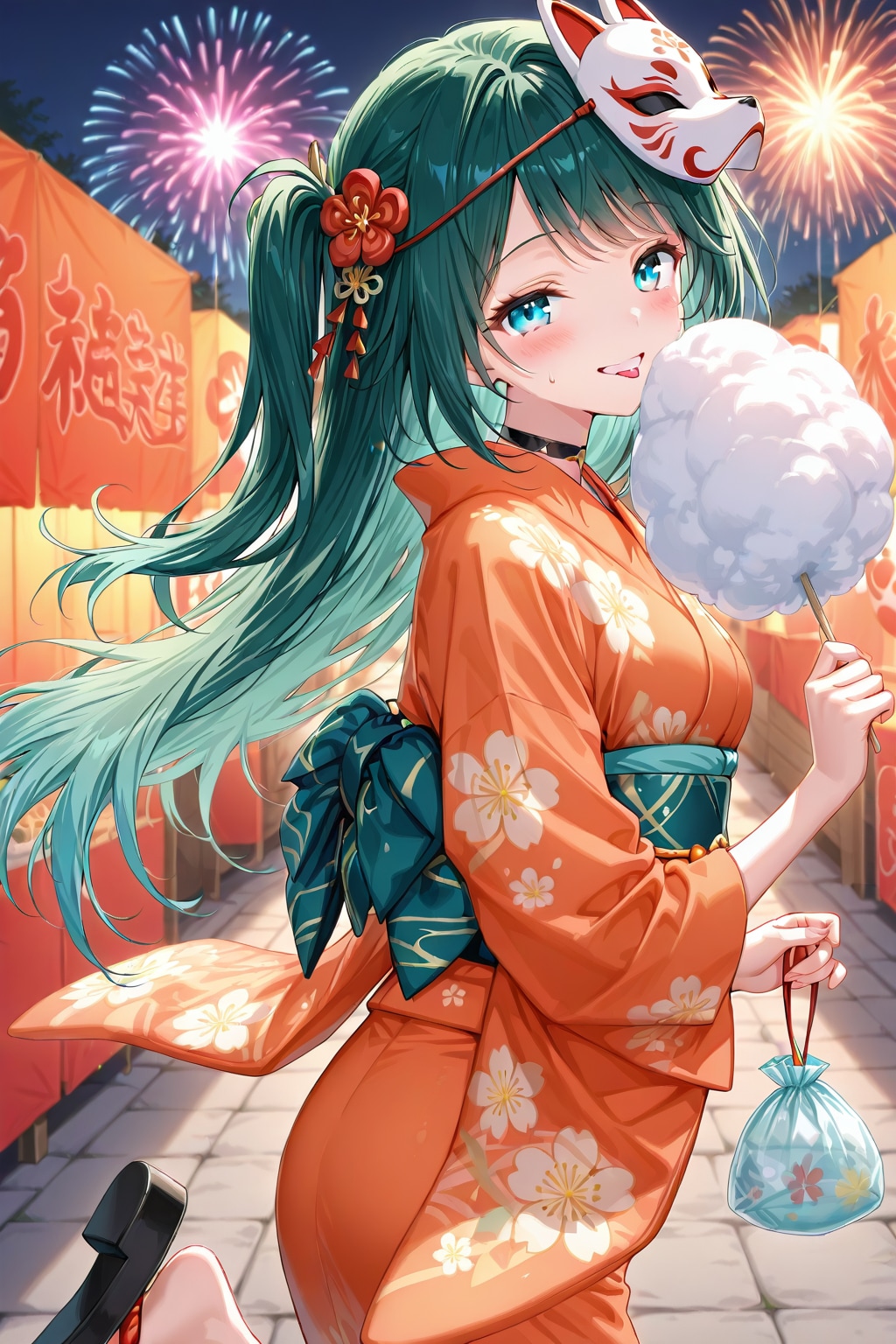 QILINちゃんとFIRE FLOWER