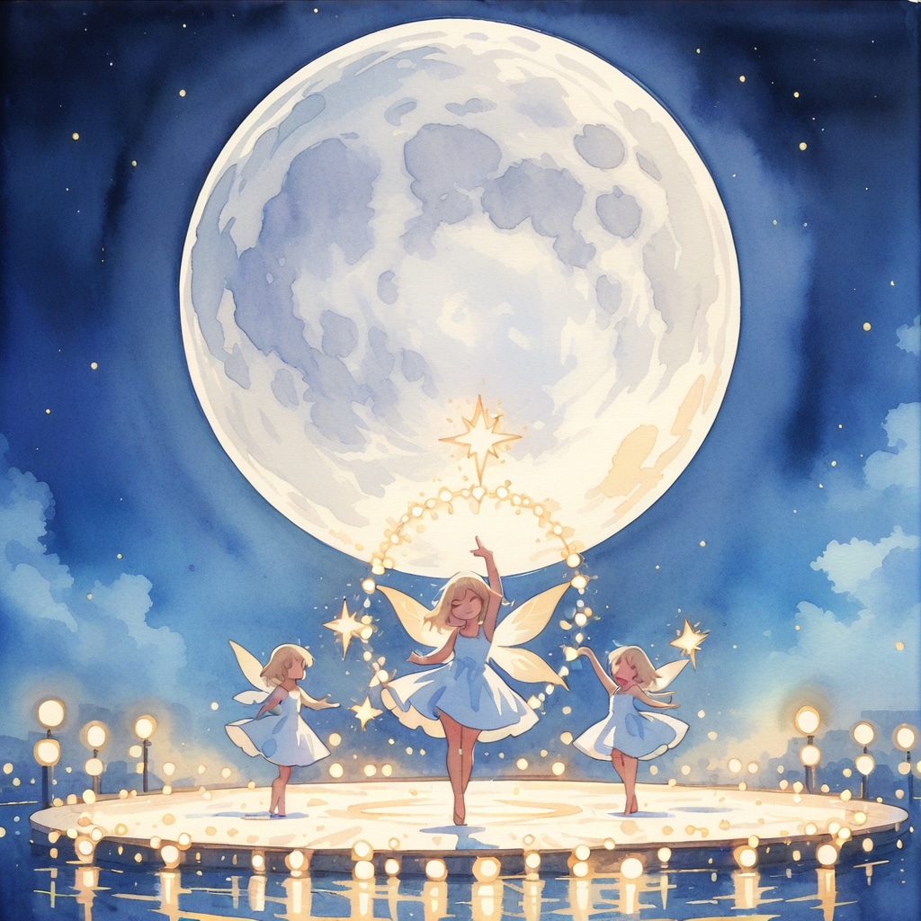 月夜の妖精たち