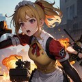 劣勢の中、市街地戦に投入されるバトルメイド 2枚目