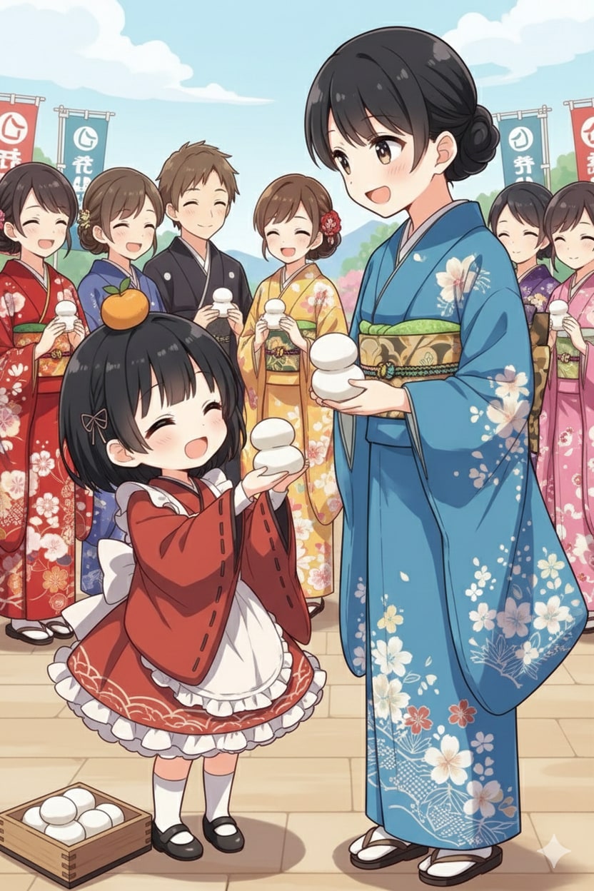 成人式に行くと餅が貰えるぞ！ | の人気AIイラスト・グラビア