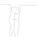 【習作】カーテンからこんにちは 2枚目