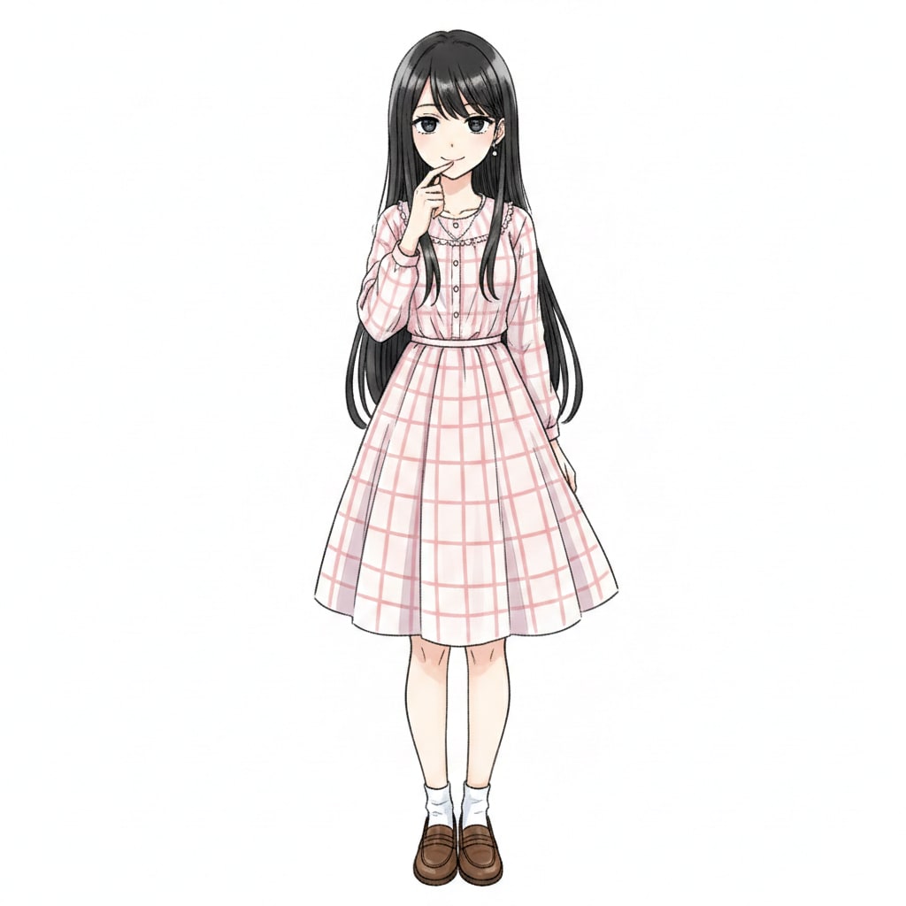 天然系少女の立ち絵