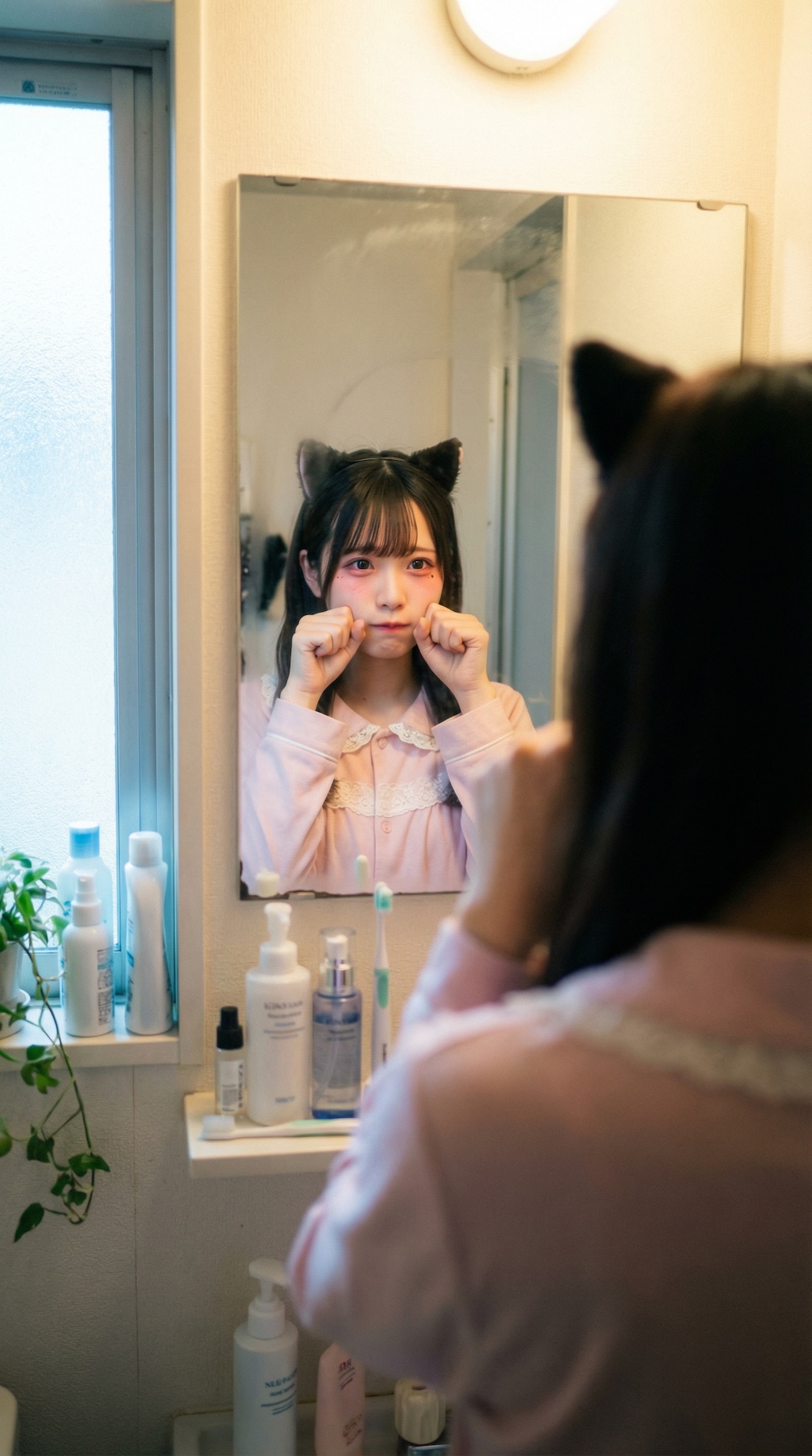 Kitten in the Mirror