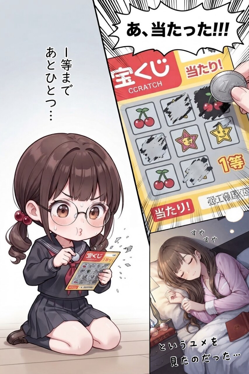 スクラッチで一攫千金！？ | の人気AIイラスト・グラビア