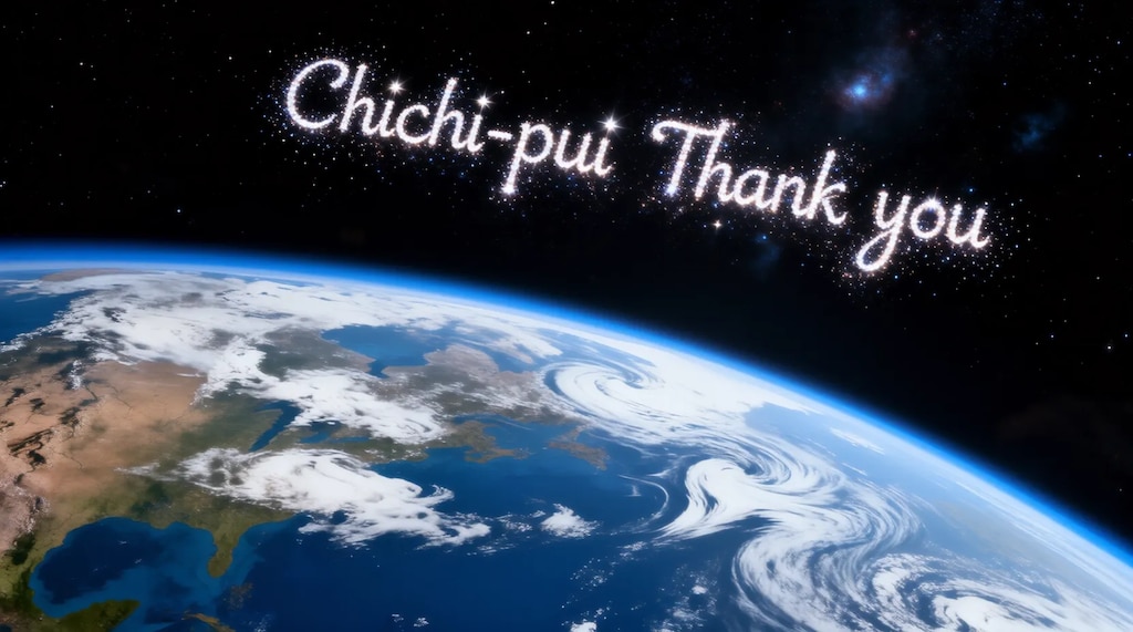 宇宙より、ありがとう