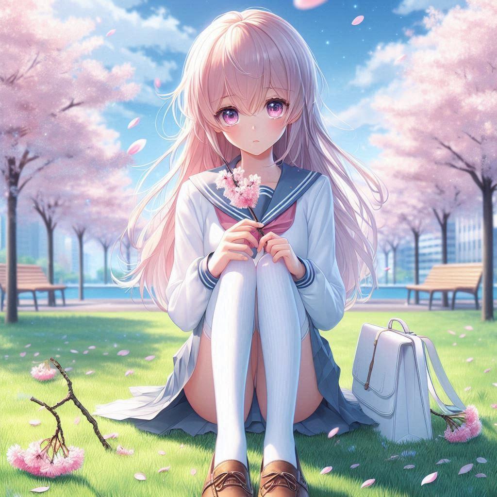 桜と女の子🌸