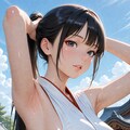 ポニテ巫女 3枚目