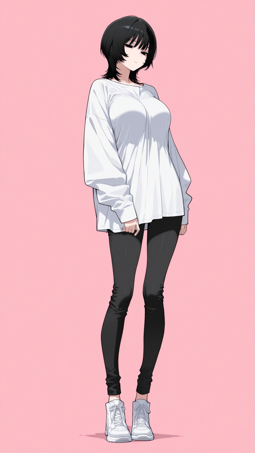黒髪ウルフカットジト目お姉さんとデート