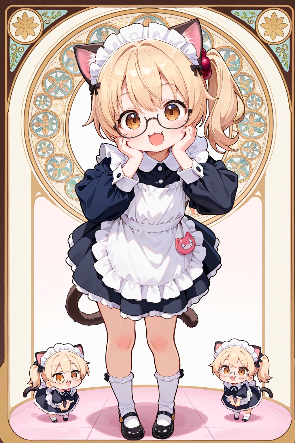 ネコミミ眼鏡メイド