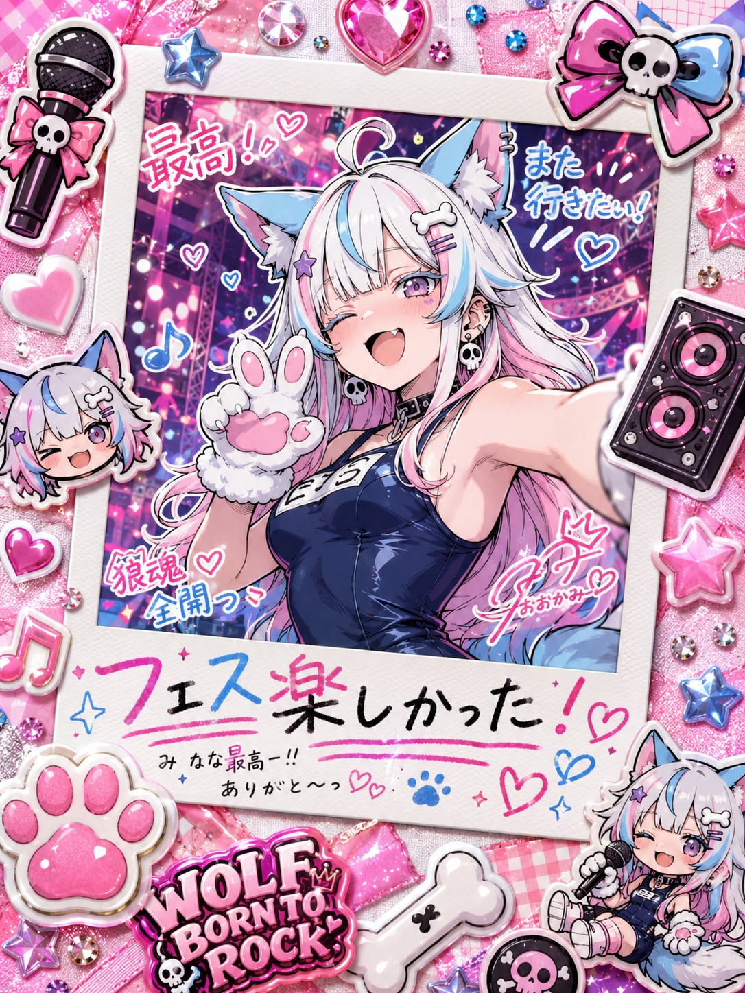 ケモミミ水着フェスデコフォト