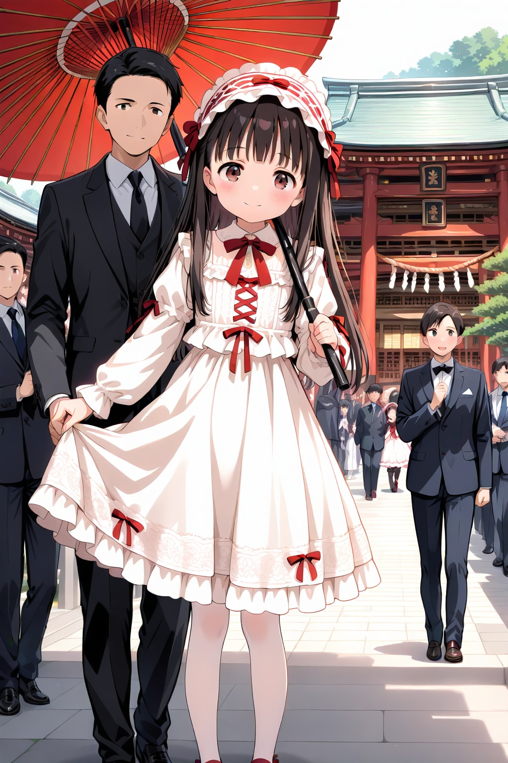 お姉ちゃんの晴れ着、２０歳になったら貸してね。