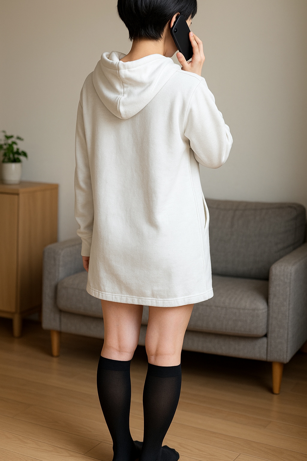 ハイソックスがよく似合う女性2