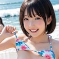 テンションが上がってしまったグラビアアイドル。 5枚目