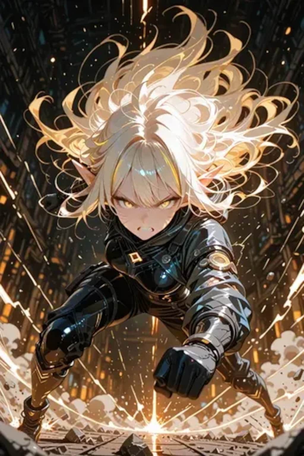 敵だ撃たれた潰すエルフ