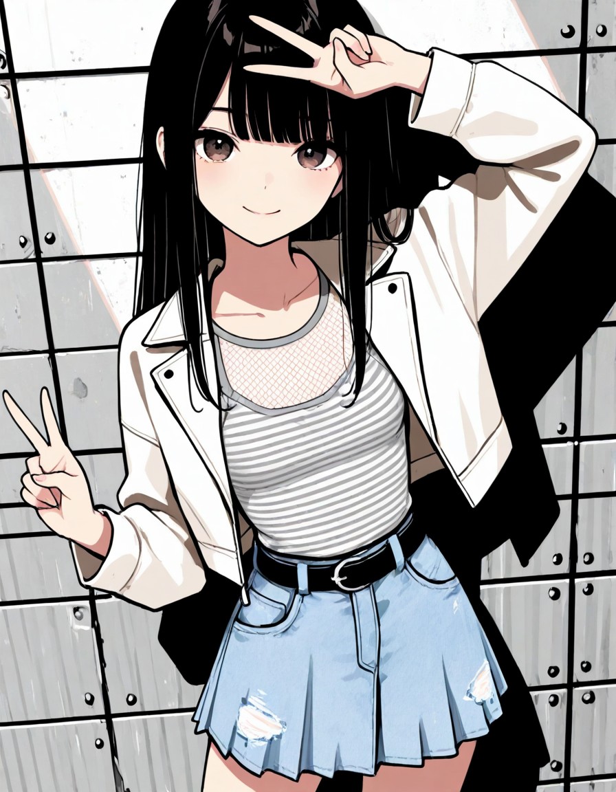 Wピースな子 | の人気AIイラスト・グラビア