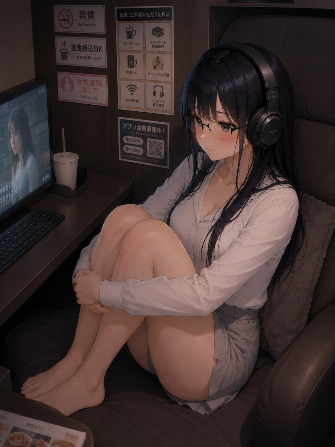 図書室にいつもいる子18