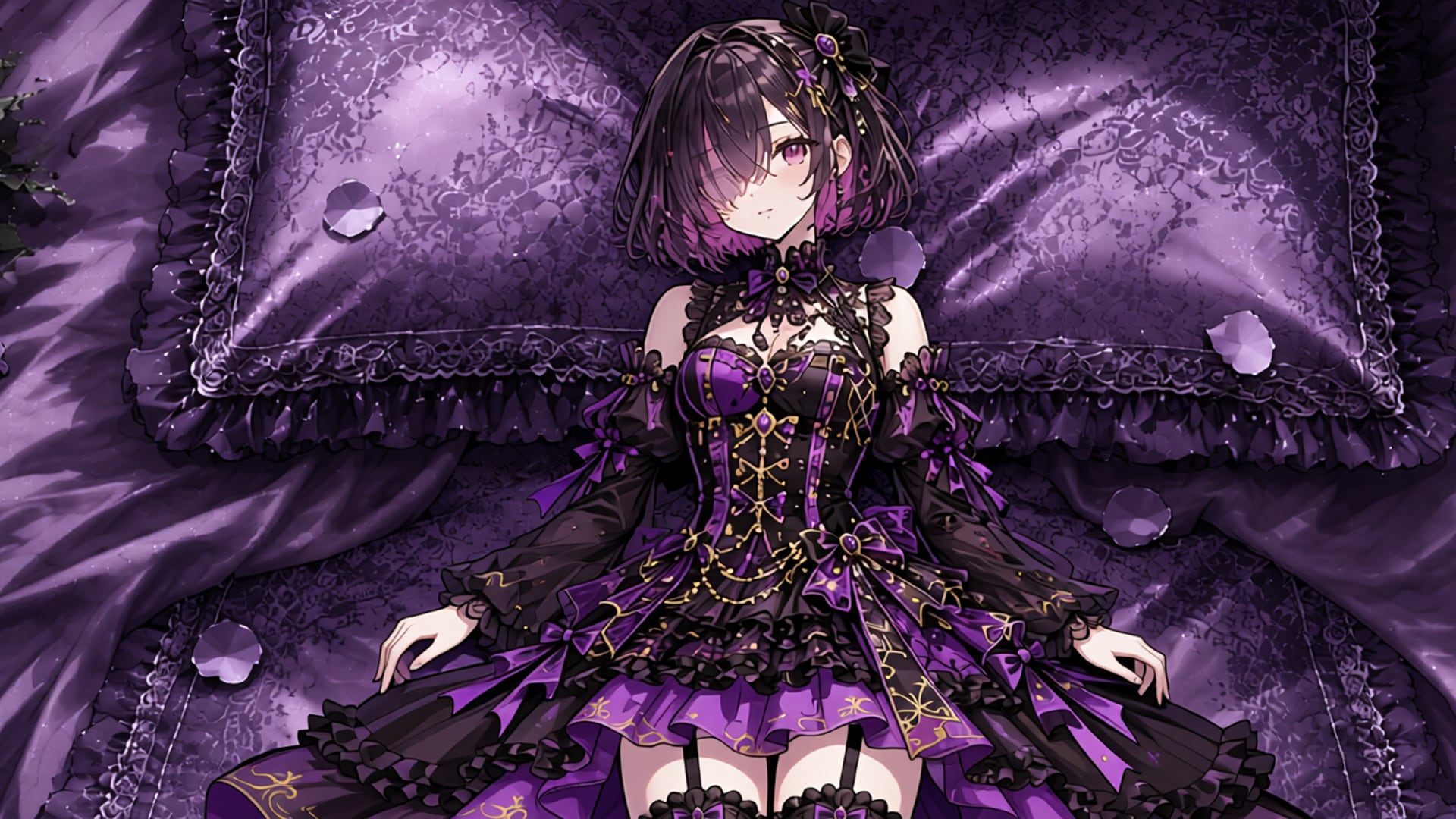 黒髪少女とドレス　その3