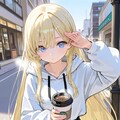 コーヒーを嗜む女の子 3枚目