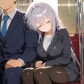 慣れない通勤中にzzz 2枚目