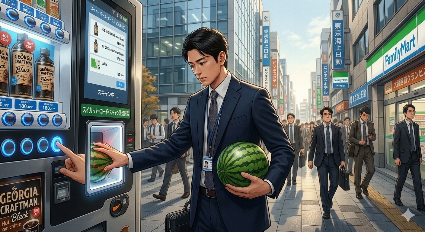 スイカ 自販機 使い方 | の人気AIイラスト・グラビア