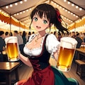 はい、お兄ちゃん、ビールお待たせしました！ 4枚目