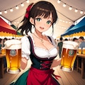 はい、お兄ちゃん、ビールお待たせしました！ 2枚目