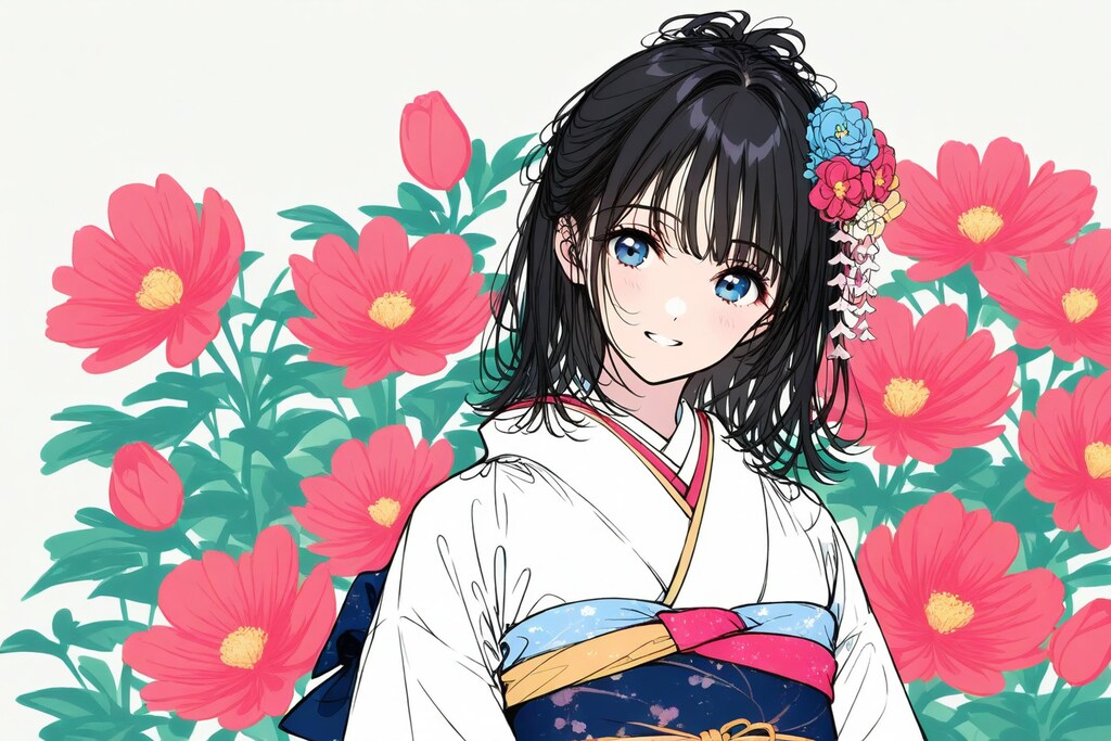 花と着物となんとやら